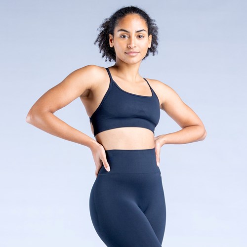 DFYNE Dynamic Backless Sports Bra Charcoal | 9267VZDIL