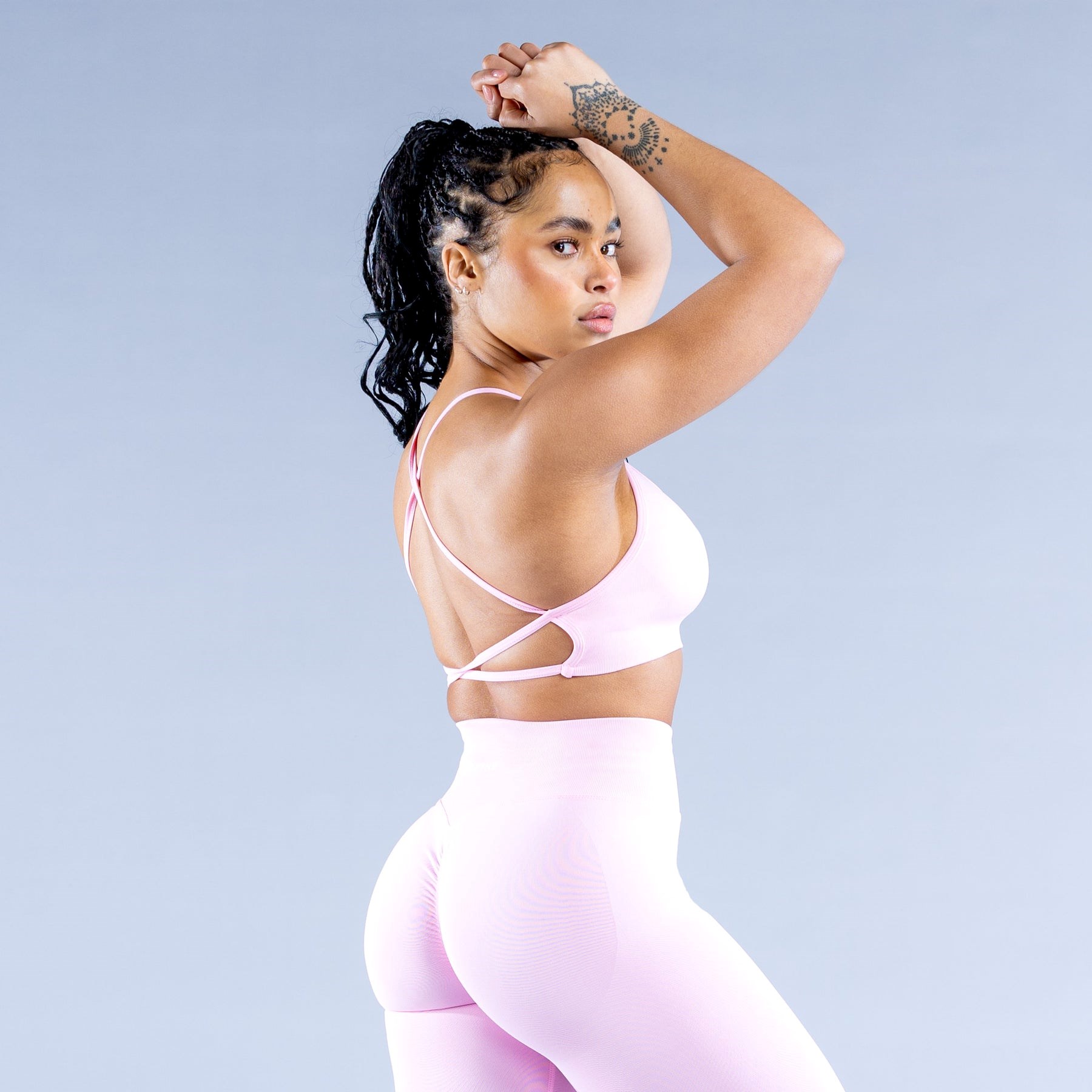 DFYNE Dynamic Backless Sports Bra Głęboka Różowe Różowe | 2789SIUEW