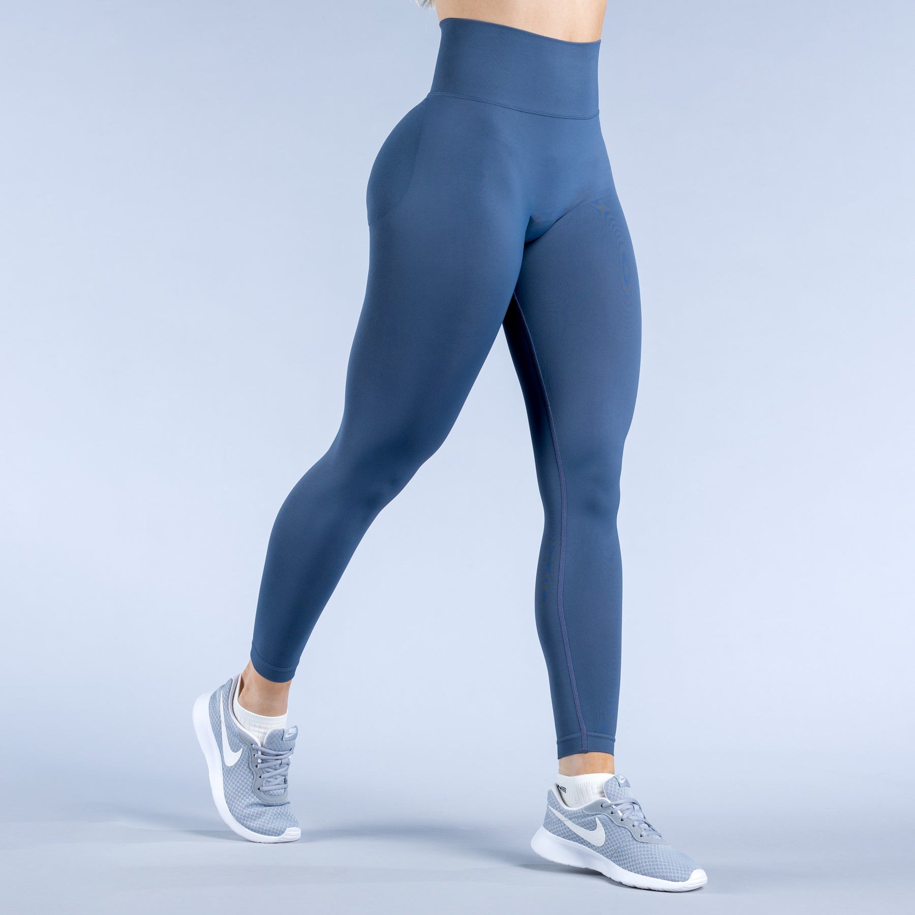 DFYNE Dynamic Leggings Ciemny Niebieskie | 3204MRCUW