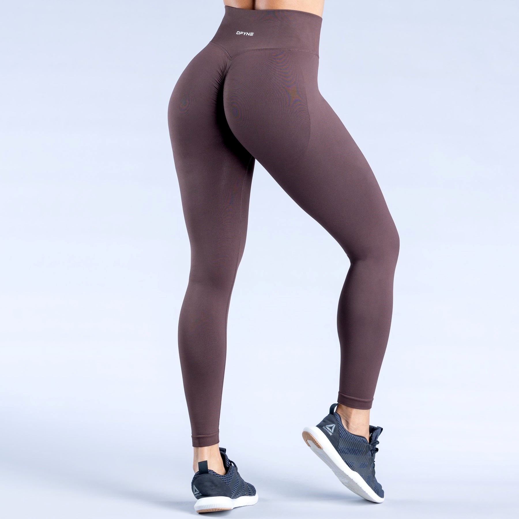 DFYNE Dynamic Leggings Czekolada Brązowe | 7314FHCLJ