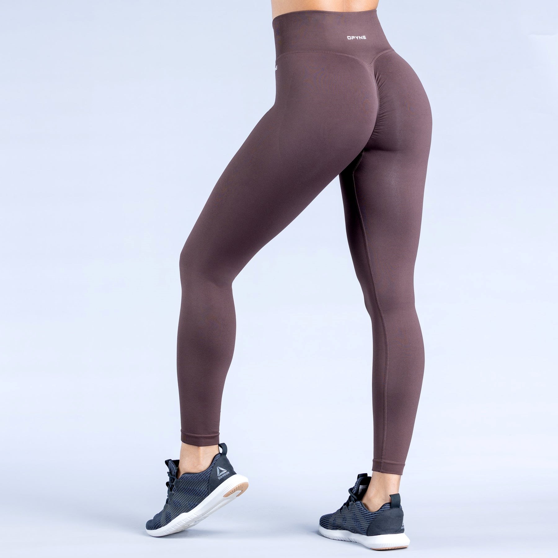 DFYNE Dynamic Leggings Czekolada Brązowe | 7314FHCLJ