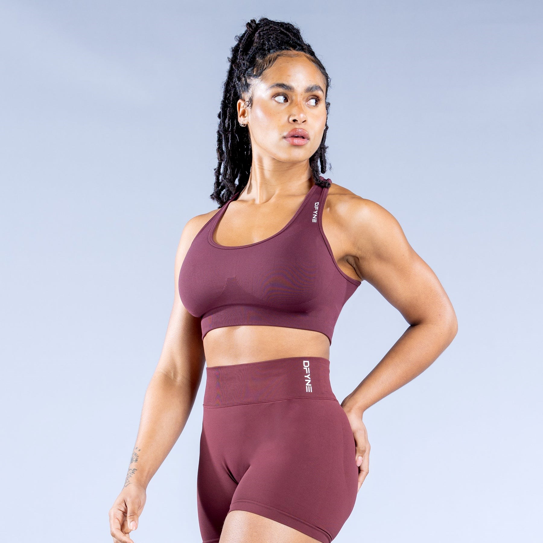 DFYNE Dynamic Sports Bra Bordowe | 6728GQMIN