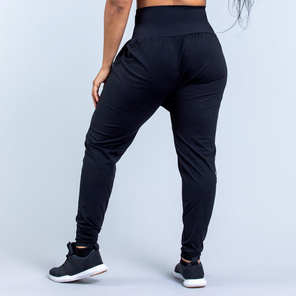 DFYNE Origin Harem Tapered Fit Joggers Czarne | 0835JBGNC