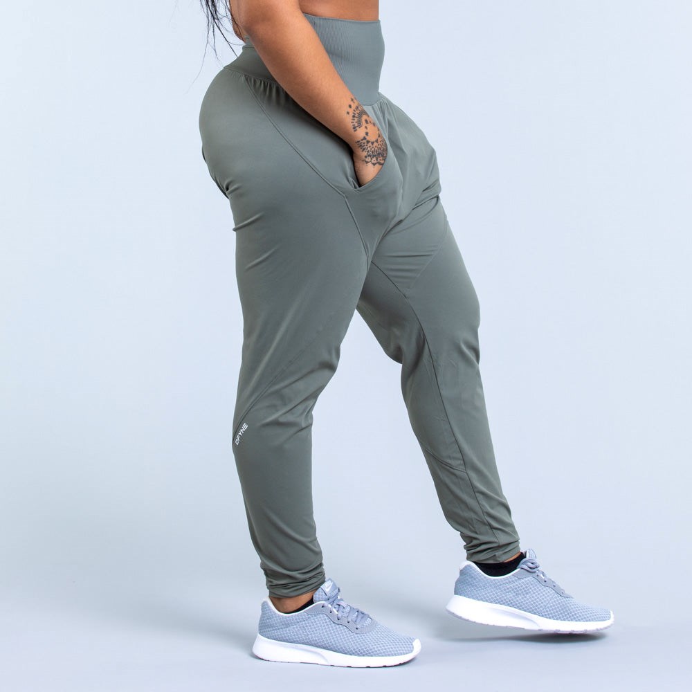 DFYNE Origin Harem Tapered Fit Joggers Zielone | 4920IORTS