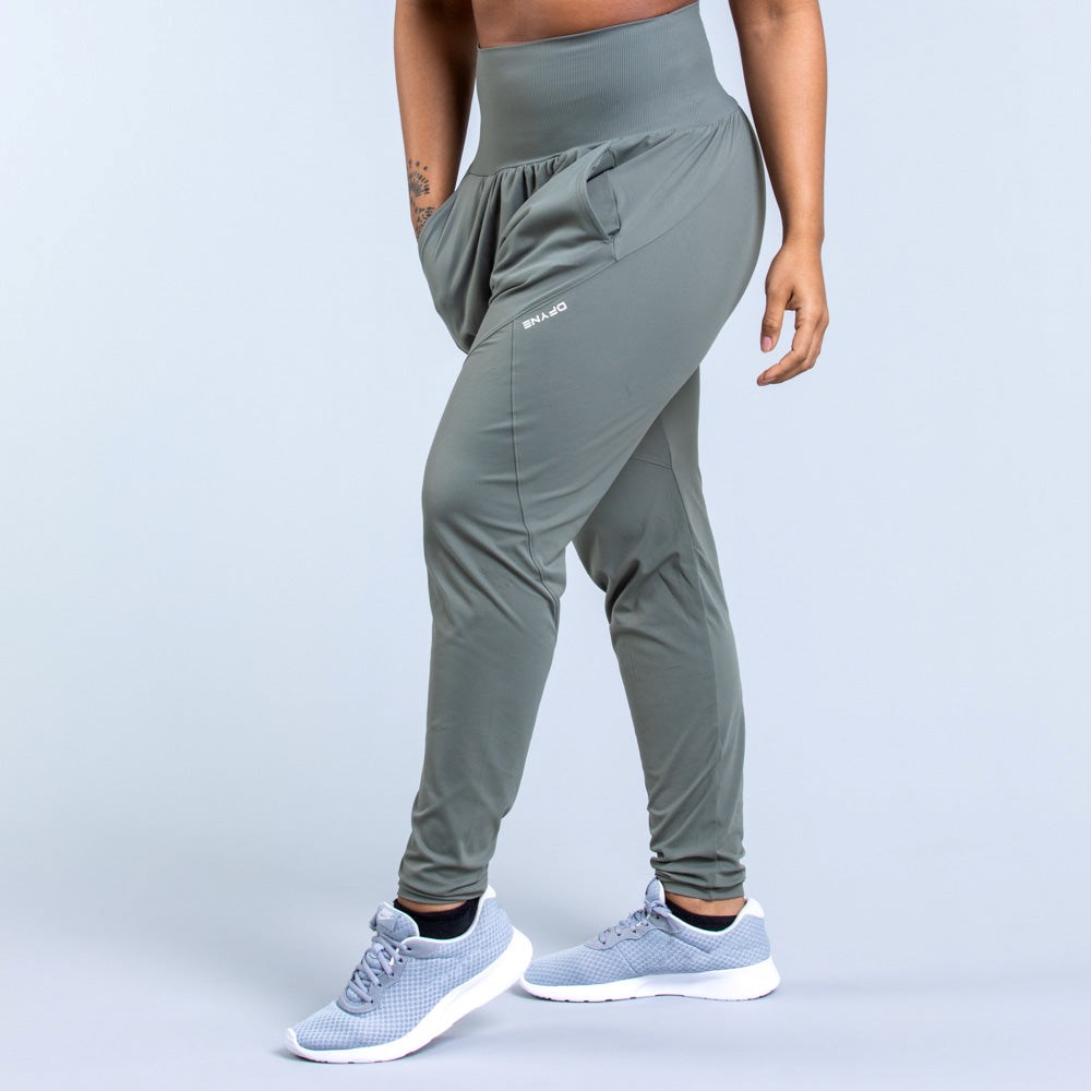 DFYNE Origin Harem Tapered Fit Joggers Zielone | 4920IORTS