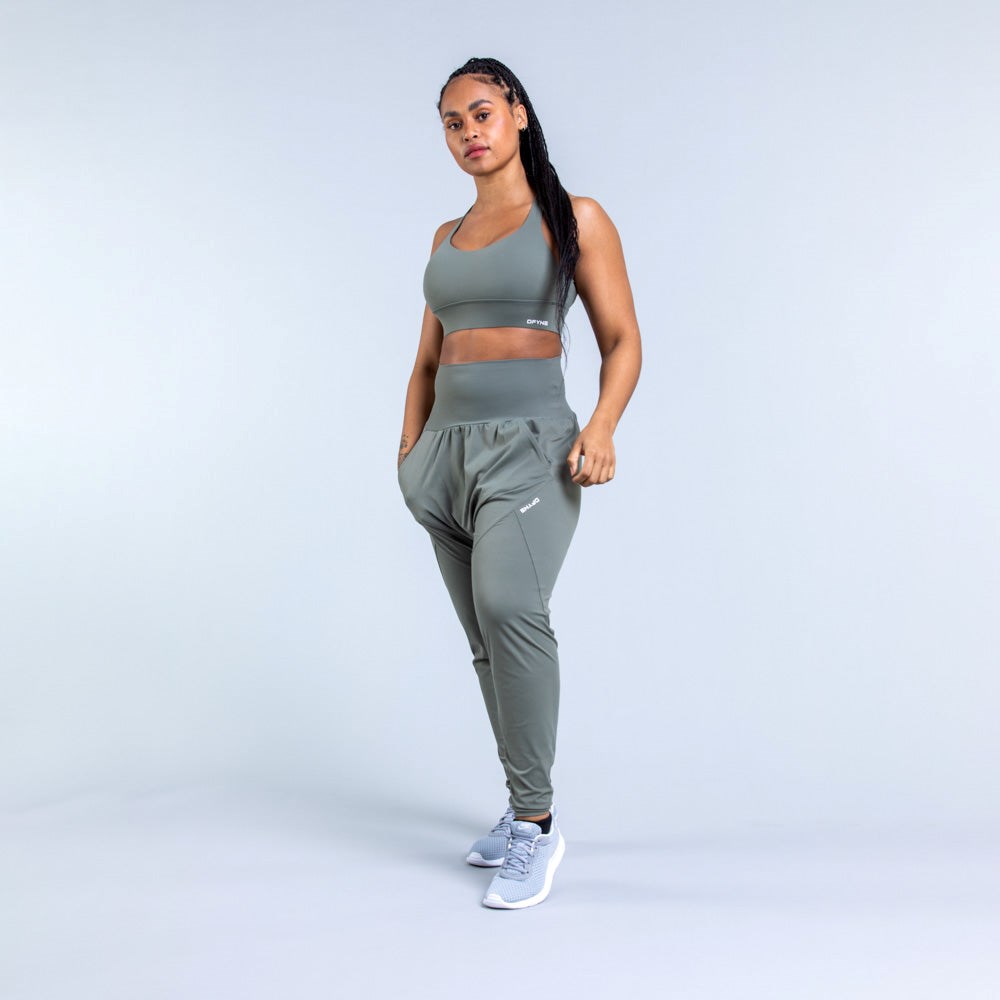 DFYNE Origin Harem Tapered Fit Joggers Zielone | 4920IORTS