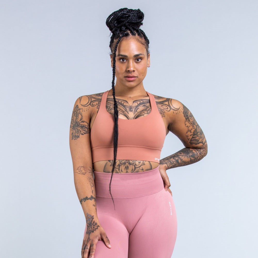 DFYNE Origin Medium-Support Sports Bra Brick | 6910XVKNG