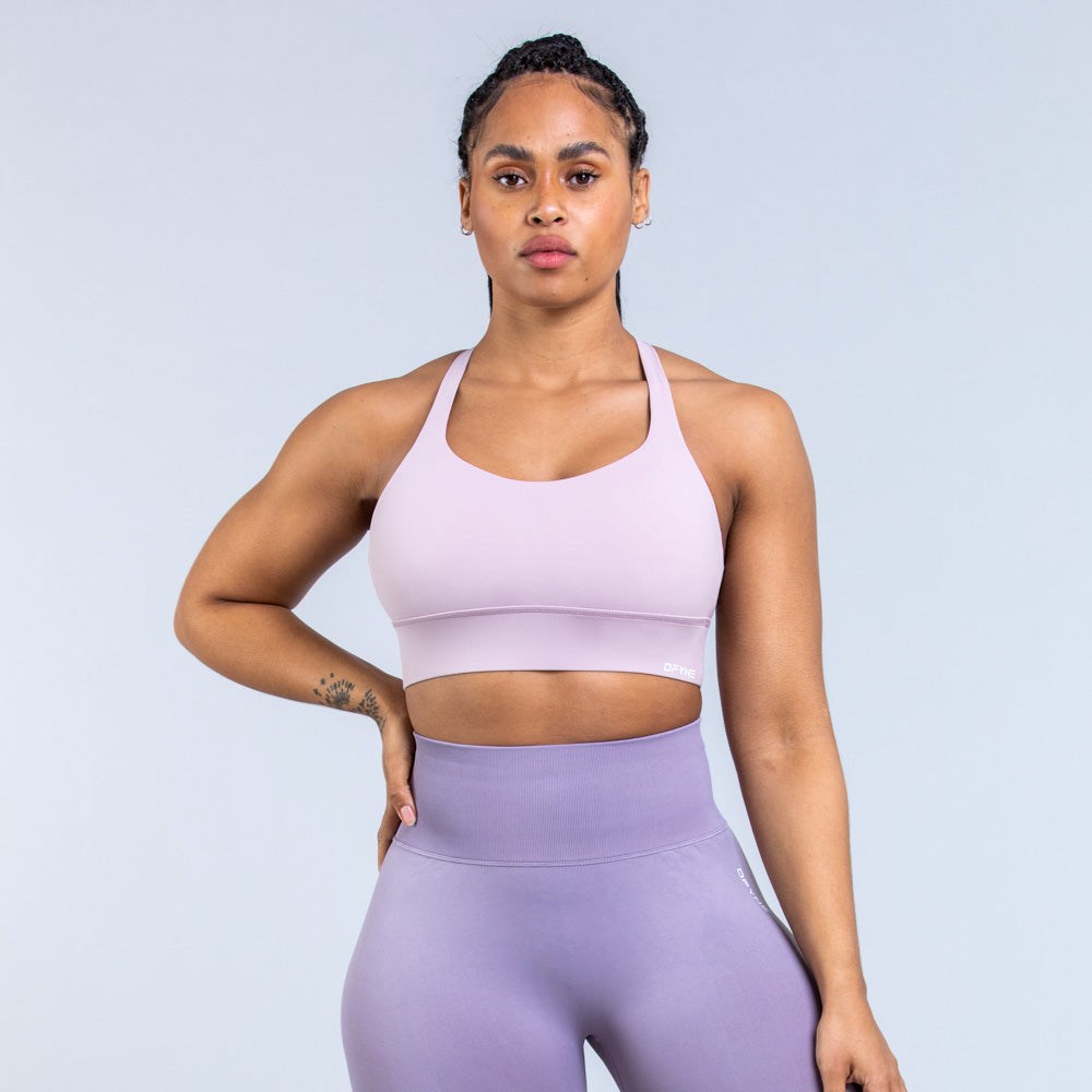 DFYNE Origin Medium-Support Sports Bra Fioletowe | 4928PGRZF