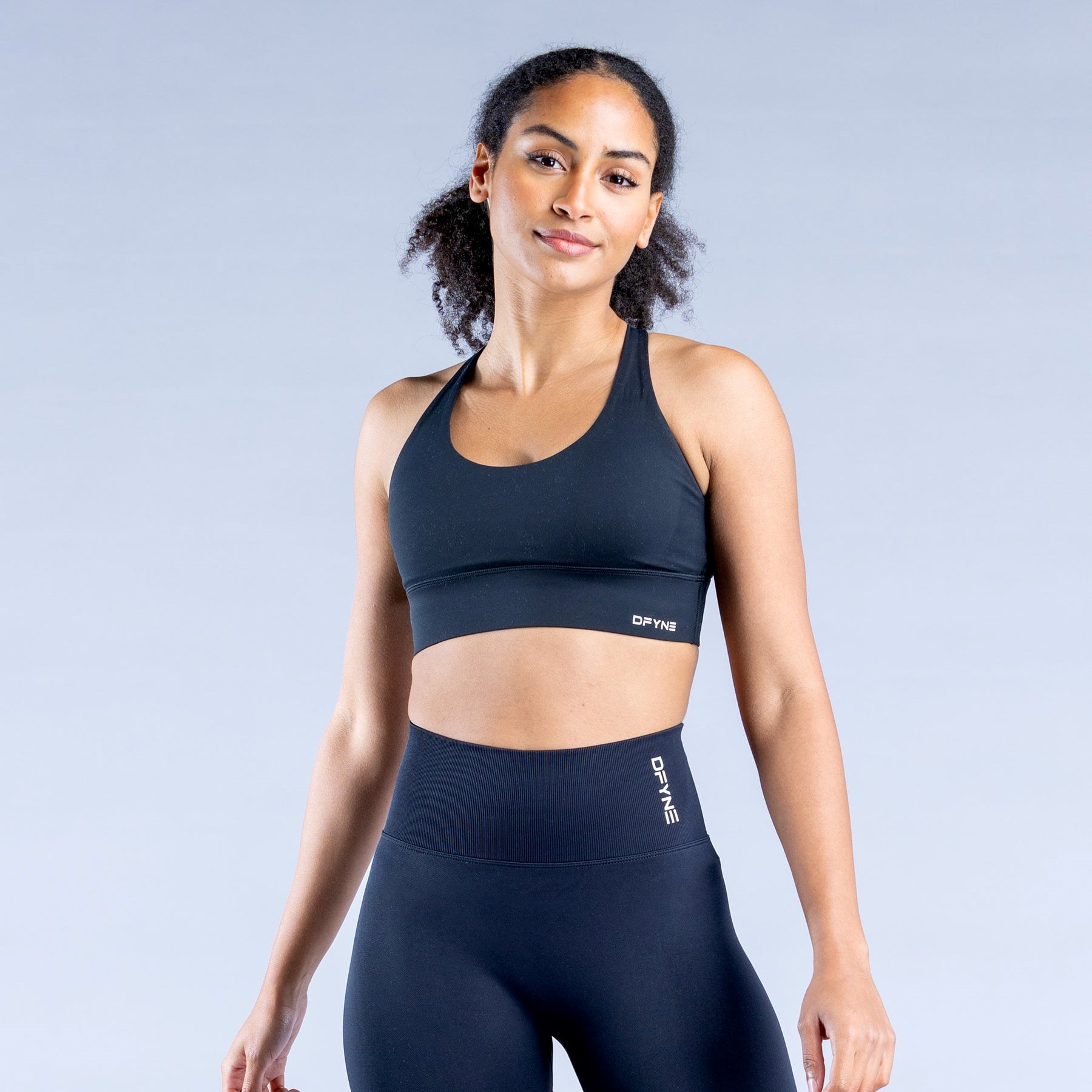 DFYNE Origin Sports Bra Czarne | 9128JPRWZ