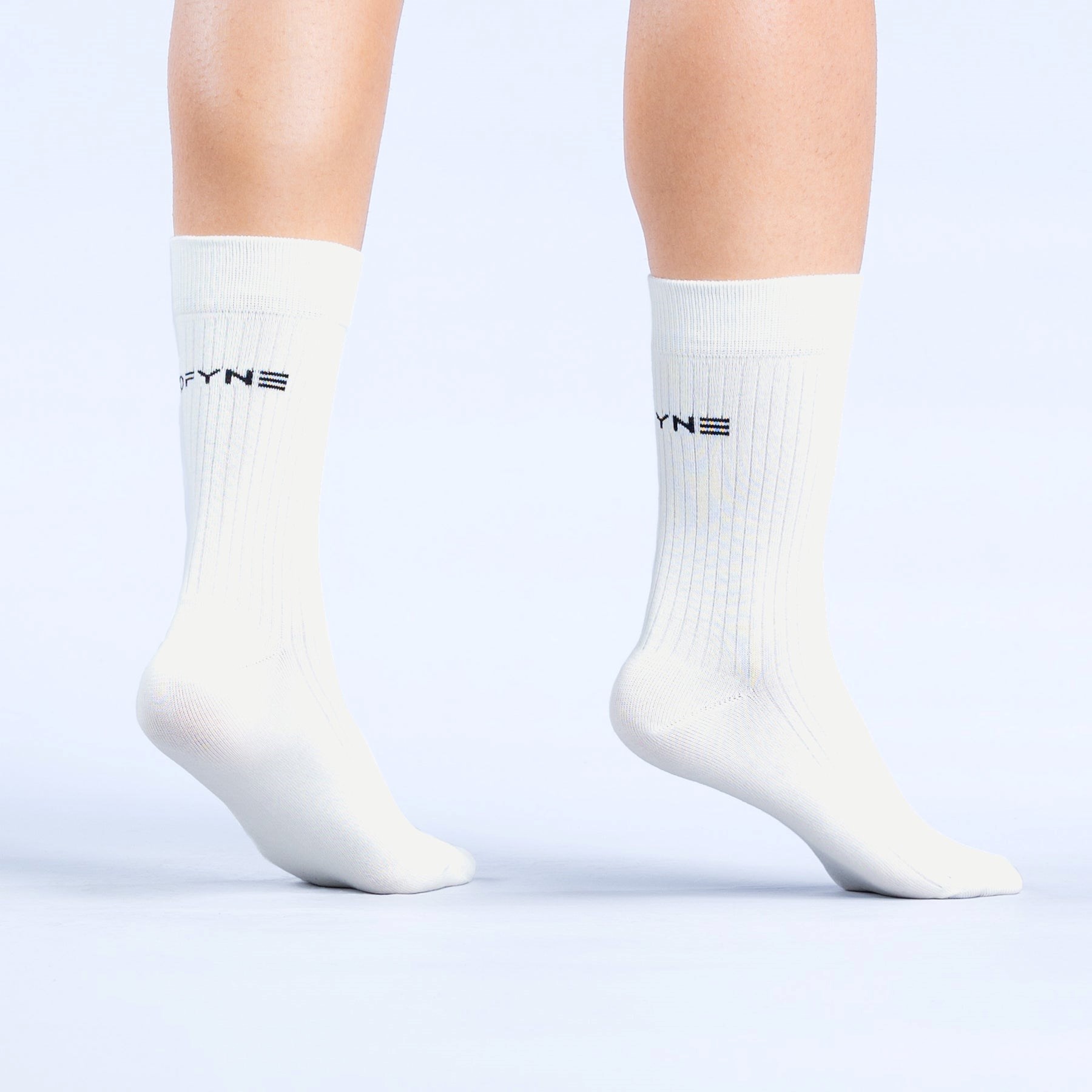 DFYNE Revive Crew Socks 3pk Białe | 9316OMCAK