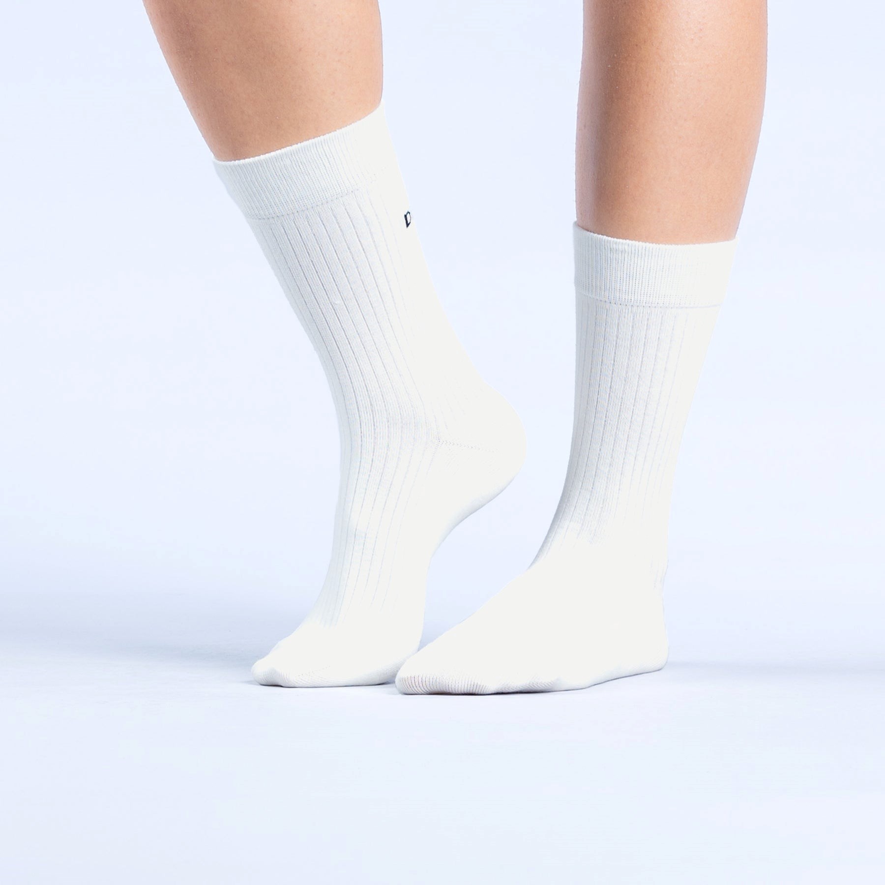 DFYNE Revive Crew Socks 3pk Białe | 9316OMCAK