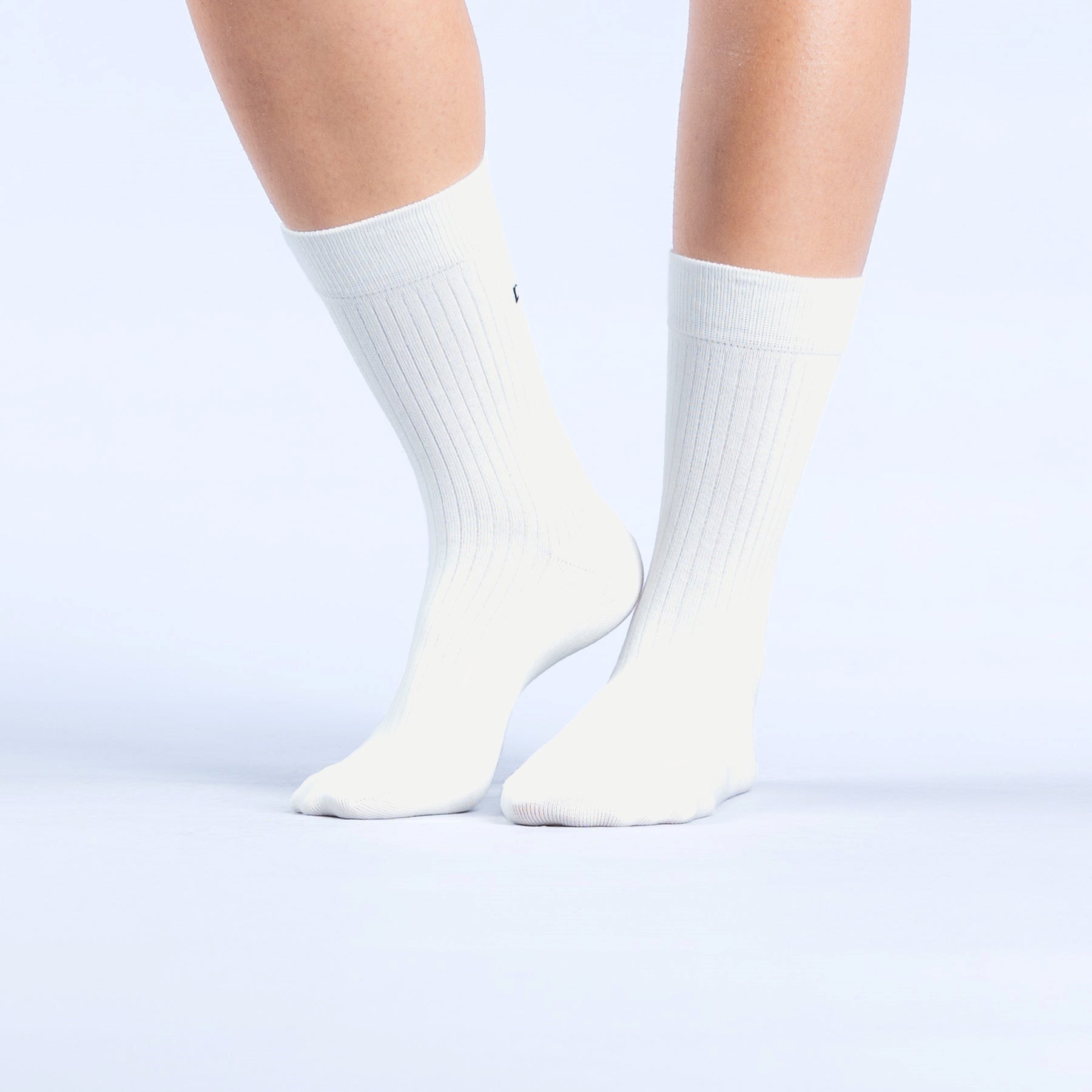 DFYNE Revive Crew Socks 3pk Białe | 9316OMCAK