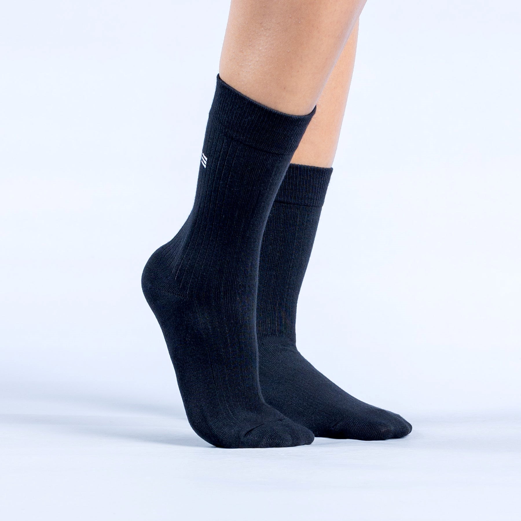 DFYNE Revive Crew Socks Czarne | 1794EAFMJ